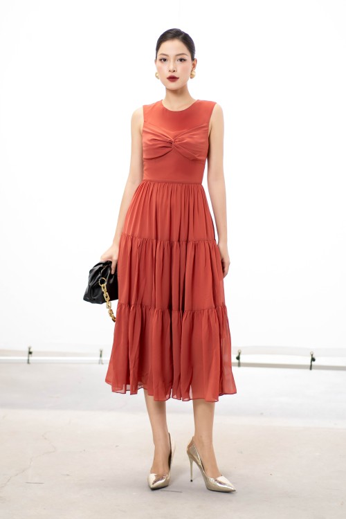 Sixdo Midi Chiffon Dress 1